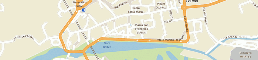Mappa della impresa donna piu' di bertoglio e barbieri (snc) a IVREA