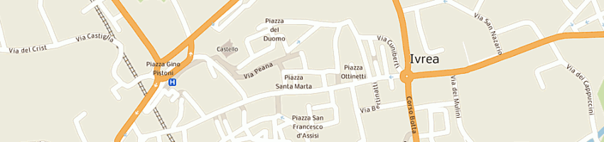Mappa della impresa back side di ferrero gianpiero a IVREA