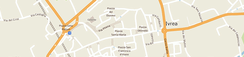 Mappa della impresa piana lea a IVREA