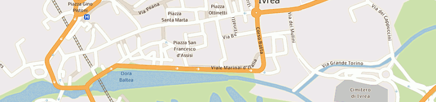 Mappa della impresa comune di ivrea a IVREA