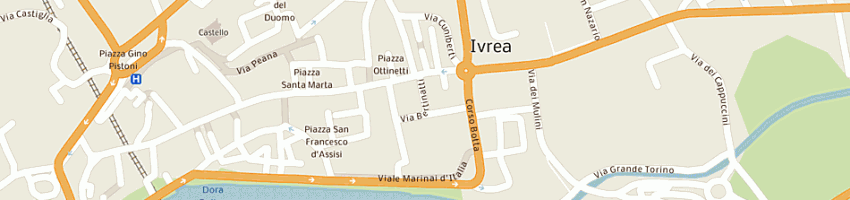 Mappa della impresa tentazioni di paonessa e c snc a IVREA