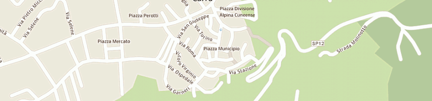 Mappa della impresa consorzio iscomcuneo - istituto per il commercio di cuneo a CARRU 