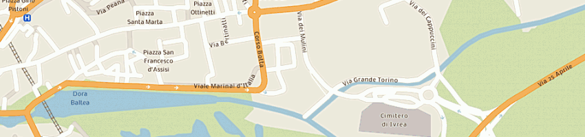 Mappa della impresa gm centro marmitte di gambardella dario a IVREA