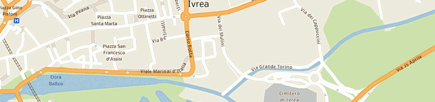 Mappa della impresa deamicis roberto a IVREA