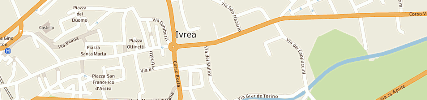 Mappa della impresa praxel sas di a segat e c a TORINO