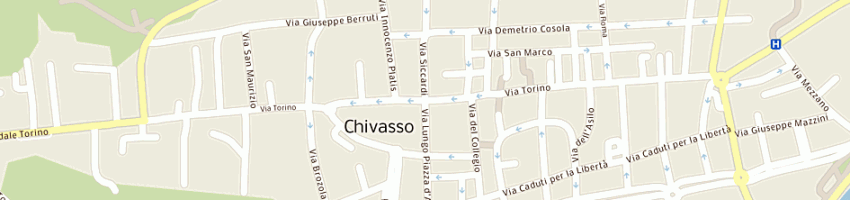 Mappa della impresa la quale antonia a CHIVASSO