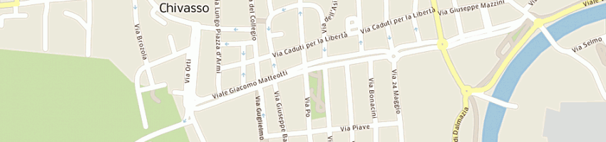Mappa della impresa aci rondoletto sas a CHIVASSO