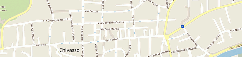 Mappa della impresa 1990 di borghesio re c snc a CHIVASSO