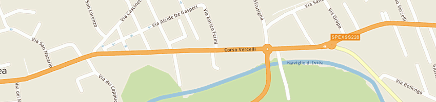 Mappa della impresa ete system (srl) a IVREA