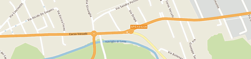 Mappa della impresa trattoria san giovanni a IVREA