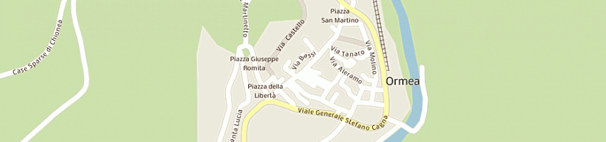 Mappa della impresa trattoria bar il borgo a ORMEA