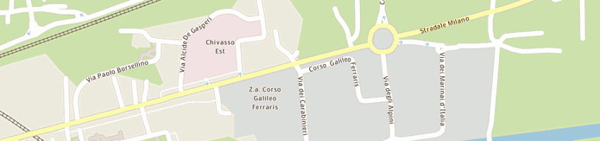 Mappa della impresa carpinello massimo a CHIVASSO