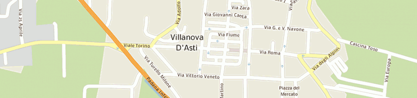 Mappa della impresa studio villanova d'asti sas a VILLANOVA D ASTI
