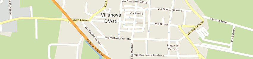 Mappa della impresa muzzin stefano a VILLANOVA D ASTI