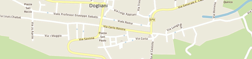 Mappa della impresa bar roma a DOGLIANI