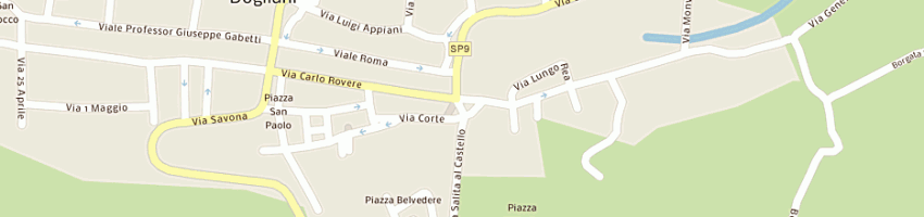 Mappa della impresa cassa risparmio di bra spa a DOGLIANI