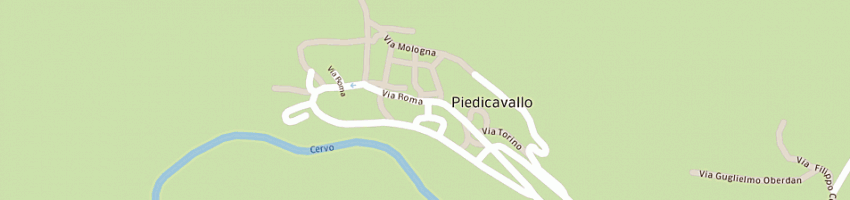 Mappa della impresa bar rosa bianca a PIEDICAVALLO