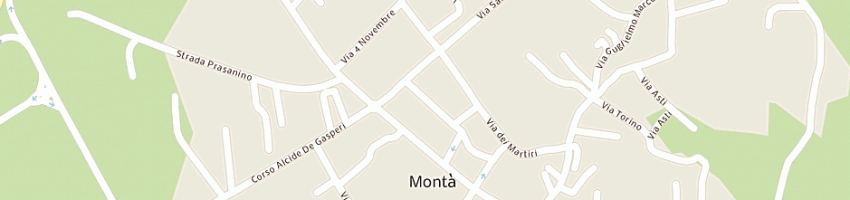 Mappa della impresa scuola elementare a MONTA 