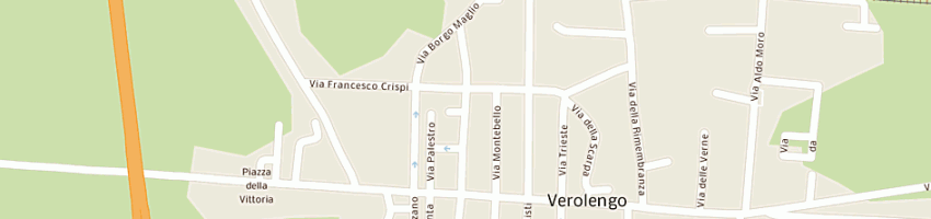 Mappa della impresa pizzeria ristorante l'airone di congias eros a VEROLENGO