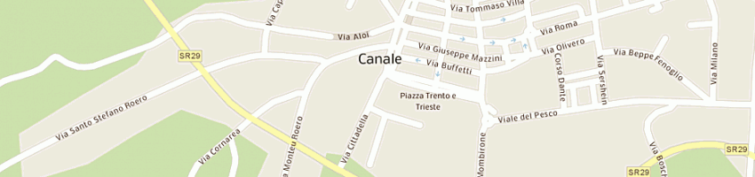 Mappa della impresa gianolio giovanni a CANALE