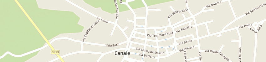 Mappa della impresa farinasso maurizio a CANALE