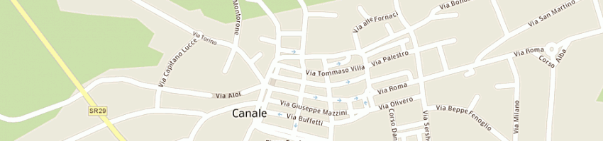 Mappa della impresa palma bartolomeo a CANALE