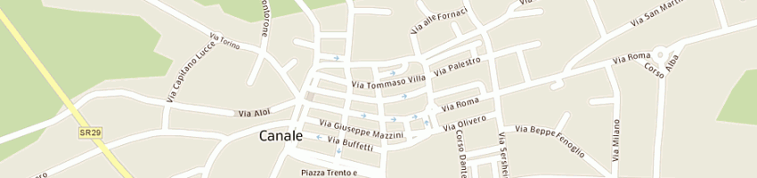 Mappa della impresa la piazza di isaia e carena snc a CANALE