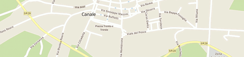 Mappa della impresa studio di architettura sperone - taliano a CANALE