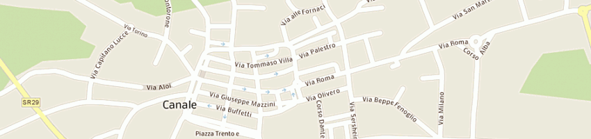 Mappa della impresa parrocchia s vittore a CANALE