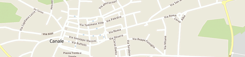 Mappa della impresa palladino sandro a CANALE