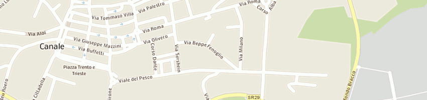 Mappa della impresa maraventano franco a CANALE