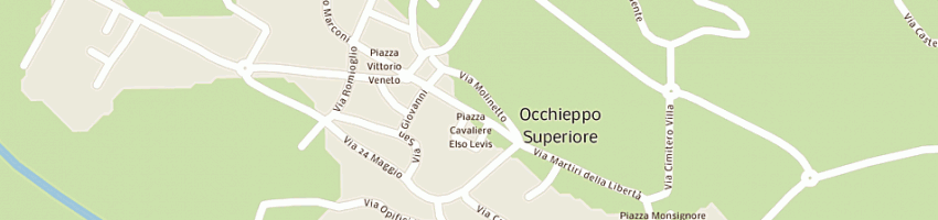 Mappa della impresa cip e ciop di berra valter e mauro snc a OCCHIEPPO SUPERIORE