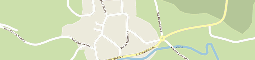 Mappa della impresa ristorante delle rose di de rossi eliseo e c - sas a MONGRANDO