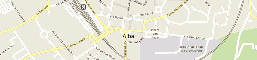 Mappa della impresa albesiano gioielli sas a ALBA
