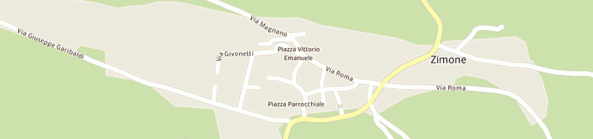 Mappa della impresa associazione turistica pro loco di zimone a ZIMONE