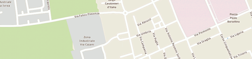 Mappa della impresa puliti e contenti a BIELLA