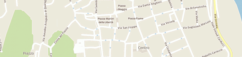 Mappa della impresa caffe' galileo srl a BIELLA