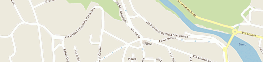 Mappa della impresa franco della valle a BIELLA