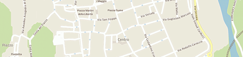 Mappa della impresa un quarantotto di verza monica a BIELLA