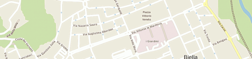 Mappa della impresa battezzati e peraldo snc a BIELLA