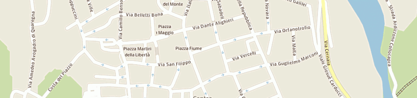 Mappa della impresa ristorante orso poeta a BIELLA