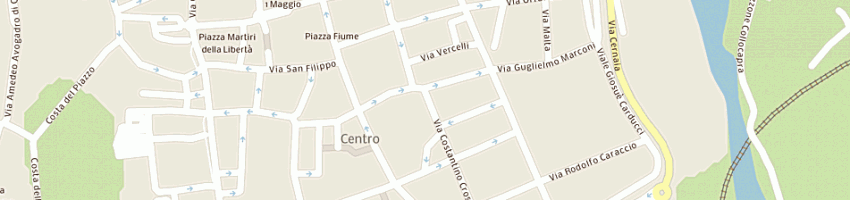 Mappa della impresa manifattura tessile carrera di bm carrera e c sas a BIELLA