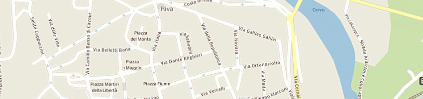 Mappa della impresa azzinnari bernardino a BIELLA