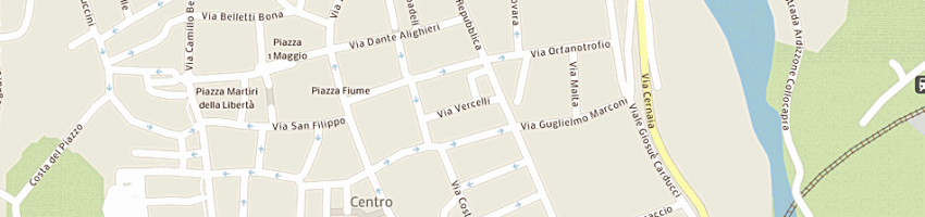 Mappa della impresa acque potabili di cossila srl a BIELLA
