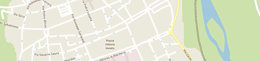 Mappa della impresa erboristeria millefoglie di testa e c sas a BIELLA