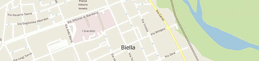 Mappa della impresa zanin gabriele a BIELLA