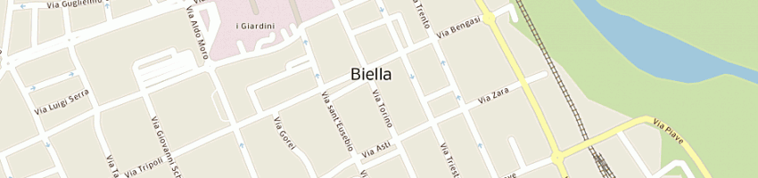 Mappa della impresa numero dieci di rosazza giovanni a BIELLA
