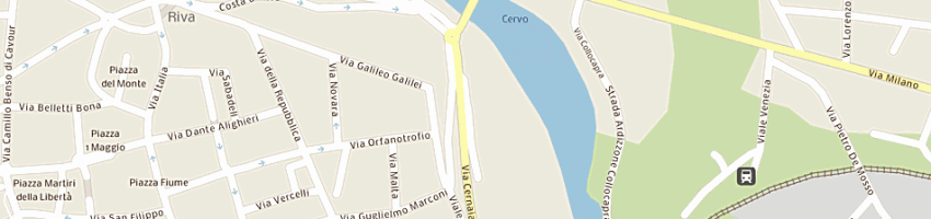 Mappa della impresa martino giovanni a BIELLA