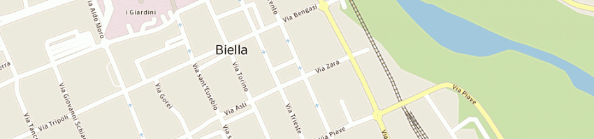 Mappa della impresa garbaccio nello a BIELLA