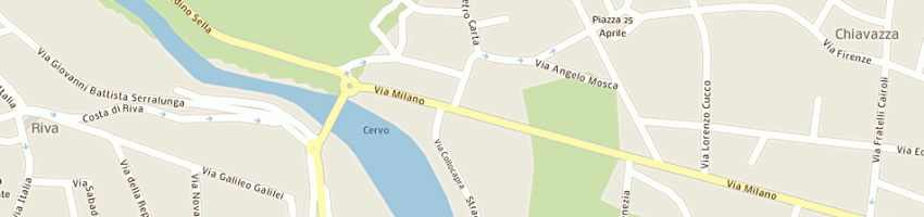Mappa della impresa studio tecno immobiliare di gatti geom franco (snc) a BIELLA